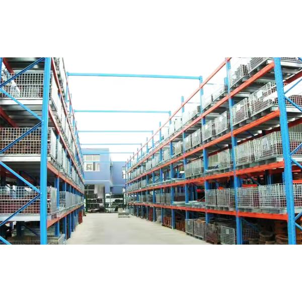 Warehouse Storage Cage Medium Duty Container Wire Metal Container Pallet Stackable Cage