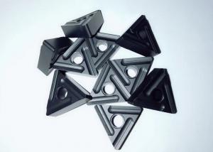  RNK7125 Triangle Carbide Inserts , Carbide Cutting Tnmg Insert Black Color Manufactures