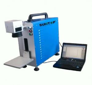  Portable Fiber Laser Marking Machine for Auto Parts / Hardware Marking Power 30W Manufactures