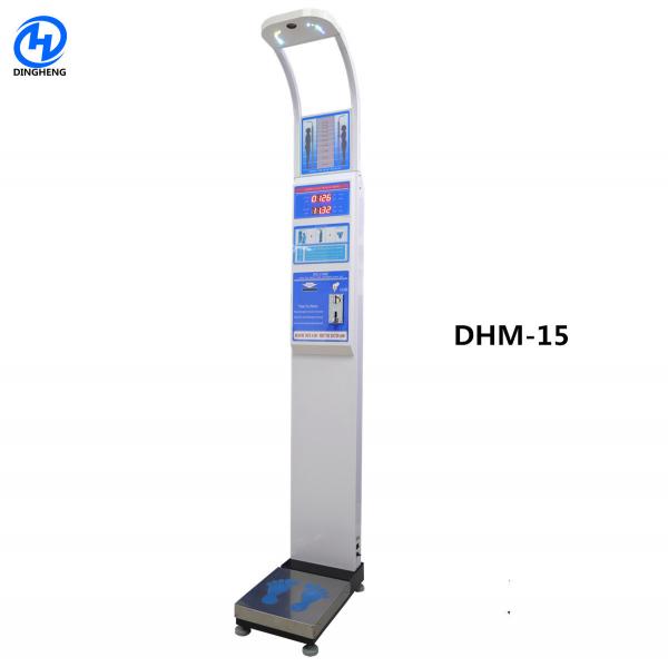 Quality 200cm Height Range Medical Height And Weight Scales With Coin Operated Working for sale