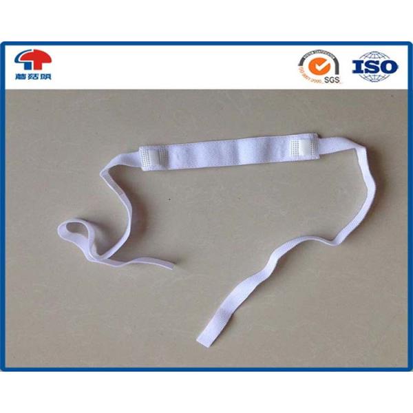 Custom Elastic Hook And Loop Strap , white 6 Inch hook and loop band for