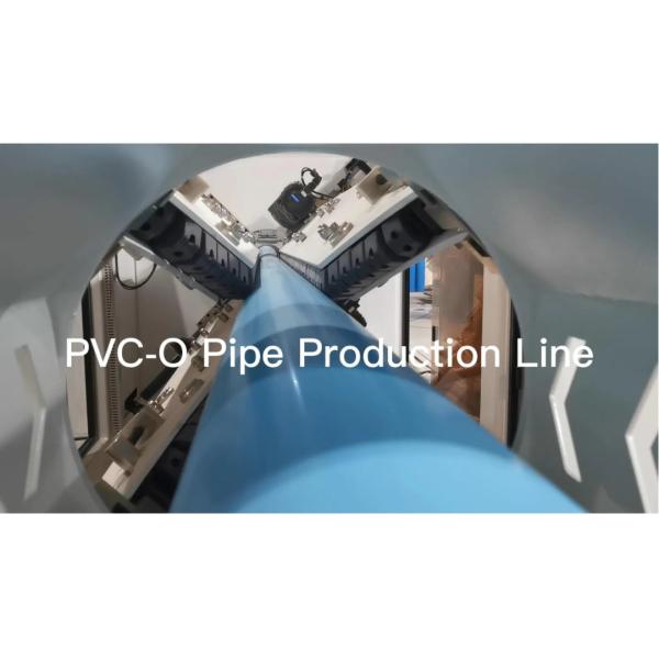 PVC pipe machine close-up