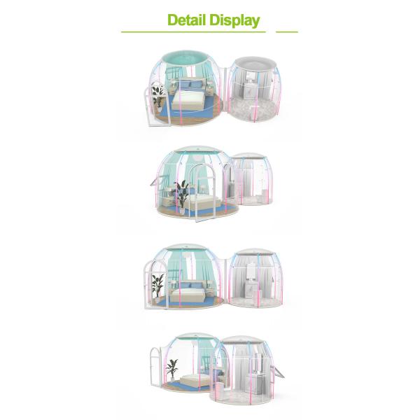 ISO 100 UV ISO Glamping Bubble HVAC Synchronous Rectification