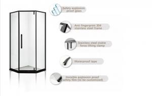 China Stainless steel 2 Person Steam Bathroom Shower Cabins With Sliding Doors on sale