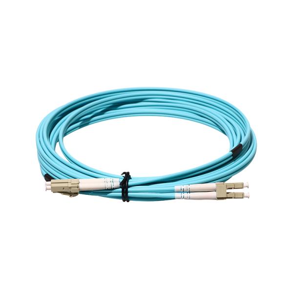 OM3 LC LC Connector Armored Fiber Optic Patch Cord