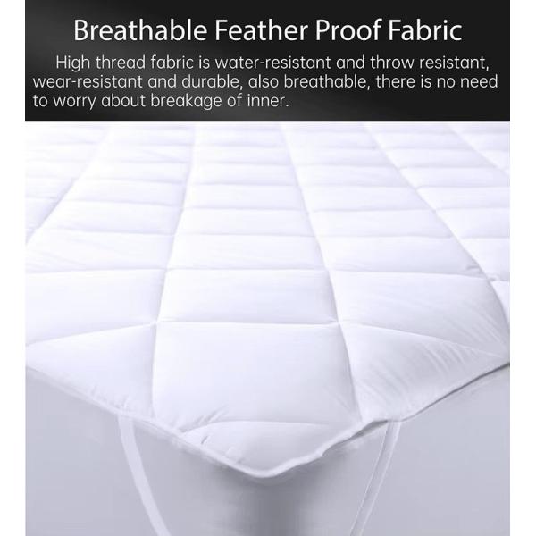 King Size Waterproof Bed Protector Plain Style Customized For Adults