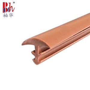 China Solid T Shape Wooden Door Seal Strip Pvc Weather Strip Easy Installation on sale