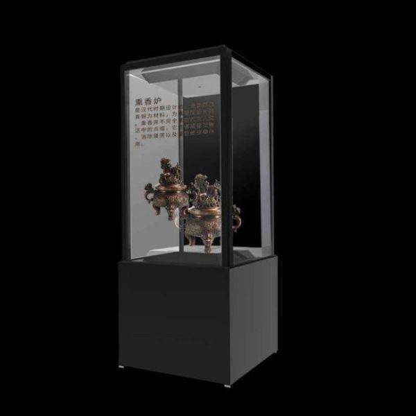 55 Inch OLED Self-luminous Window System HDR Support Cultural Relics OLED Transparent Display Showcase