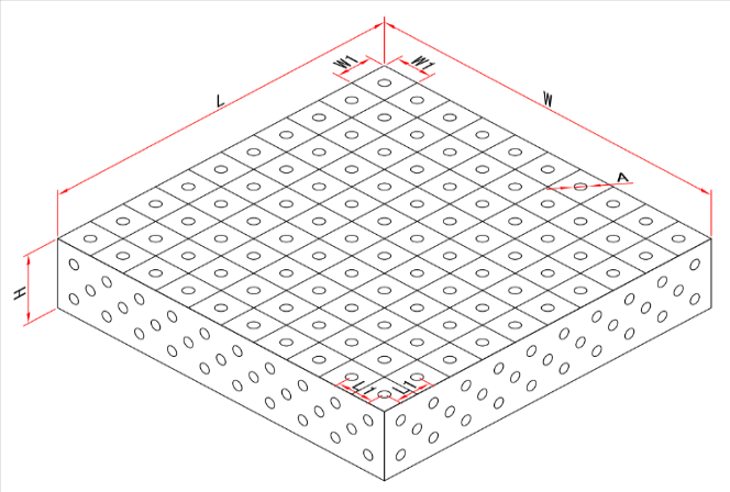 Industrial D28 Modular Welding Table for Complex Component Welding Work