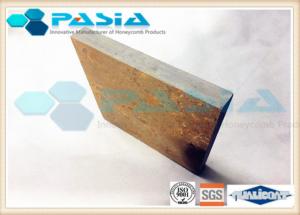  Commercial Onyx Stone Faced Panels , Lightweight Marble Panels New Building Material Manufactures