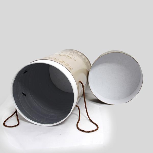 Round Shape Paper Tea Canisters Moister - Proof Foil - Stamping