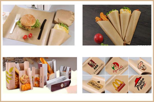 Customized Good Grade Disposable 50g 60g PE Coated Paper Rolls For Food Grade Package