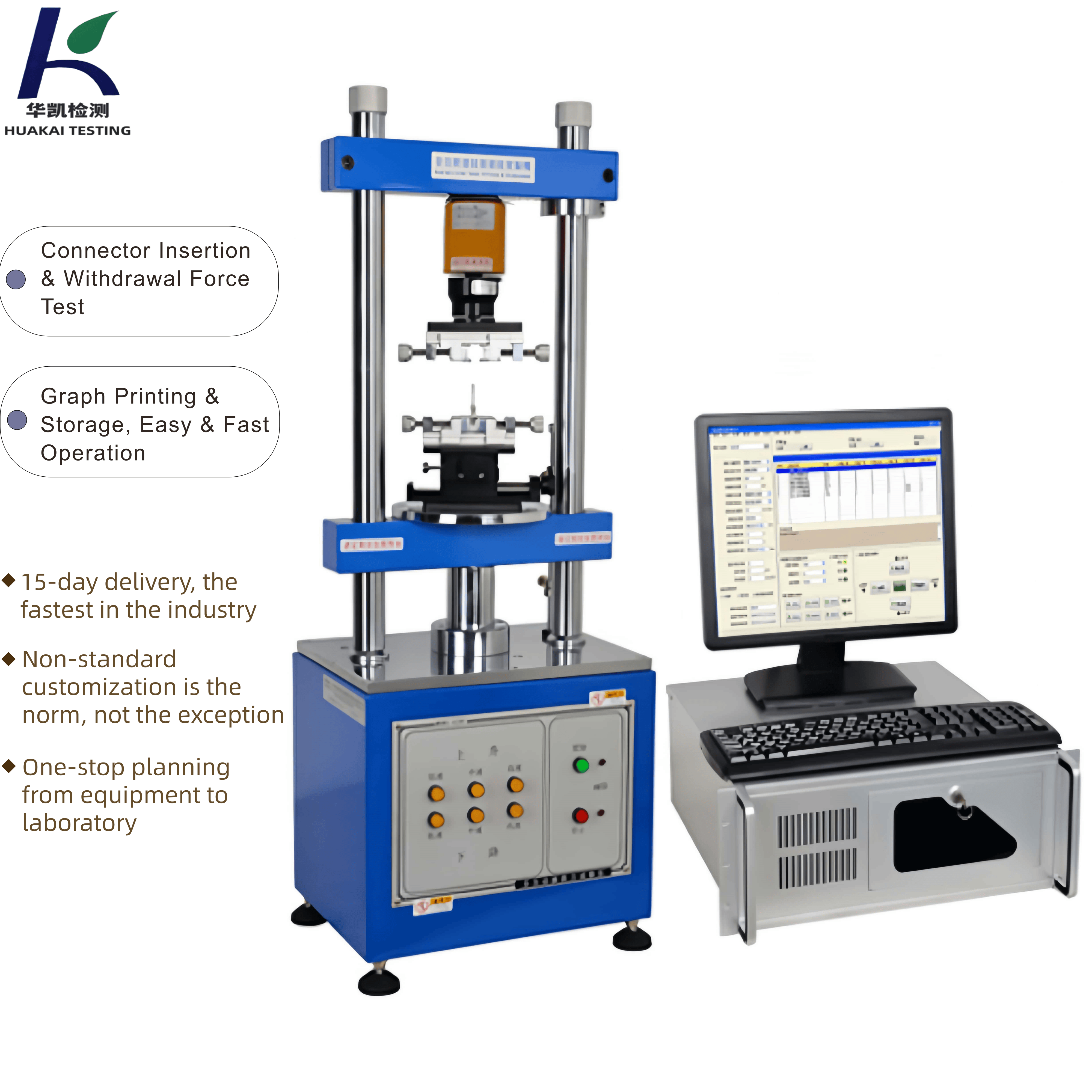 Fully Automatic Vertical Plug Pull Force Testing Machine Automatic Plug Life Cycle Durability Testing Machine