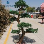 Safe Plastic Artificial Decorative Trees For Cinema / Theme Park