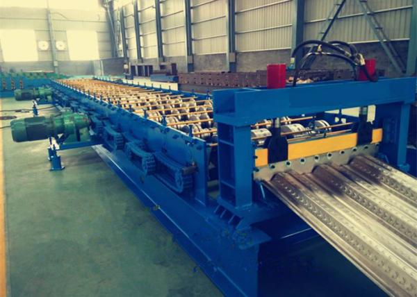 380V Galvanized Steel Floor Deck Roll Forming Machine With 23 Rows Rollers