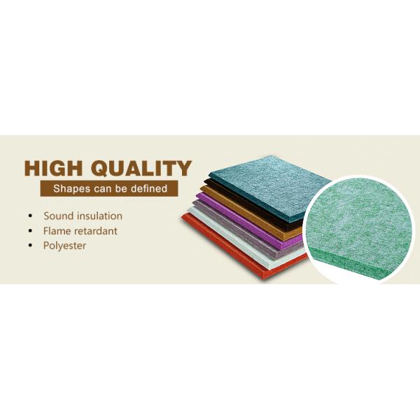 Colorful High Quality Polyester Fiber Wall Acoustic Sound Proofing Wall Panels
