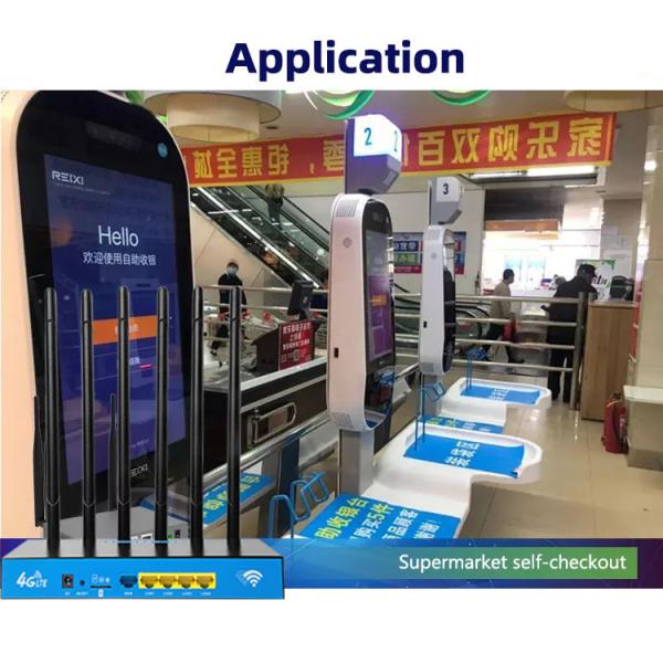 Маршрутизатор 4g Промышленный маршрутизатор 1200 Mbps ATM Металлическая крышка SMA разъем Беспроводная CPE Sim карта