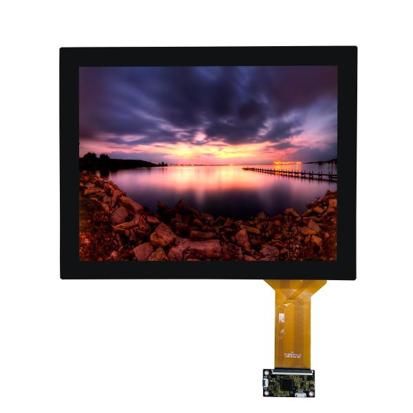 12.1 Inch CTP 1024X768 LVDS Interface TFT LCD Screen Module IPS Viewing With T-CON Board IC