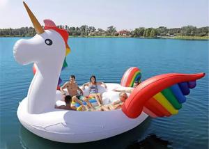  Inflatable Island Float Adult Water Toy 6 Person Inflatable Unicorn Pool Float Manufactures