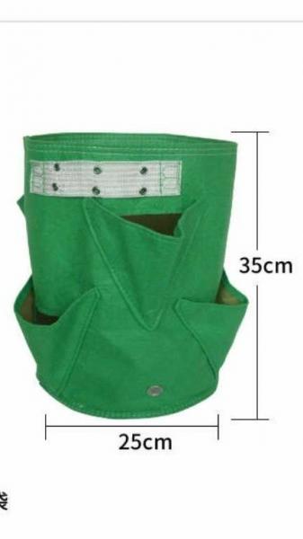 Multi Color Plant Grow Bags Gardening Non - Woven Material Customized Volume