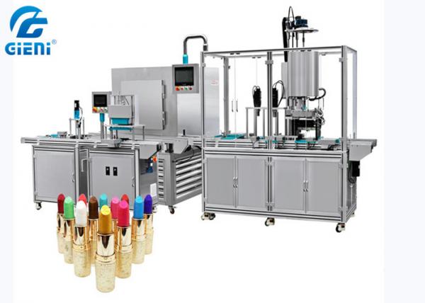 Quality 5 Nozzles Fully Silicone Cosmetic Filling Machine Lipstick Molding Machine With Cooling Tunnel for sale