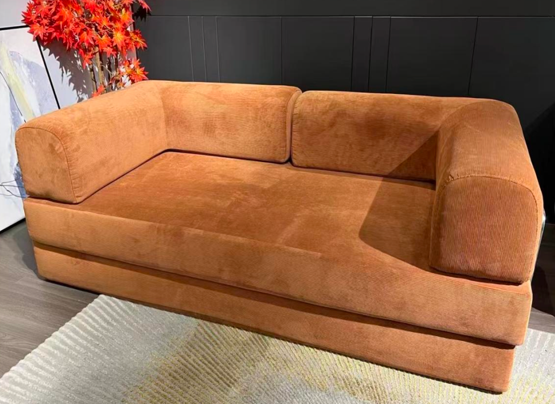 Multi-Functional Compressed Sofa Extendable Fabric Couch Sets for Living Room Sponge Filling Comfortable for Apartment Hospital