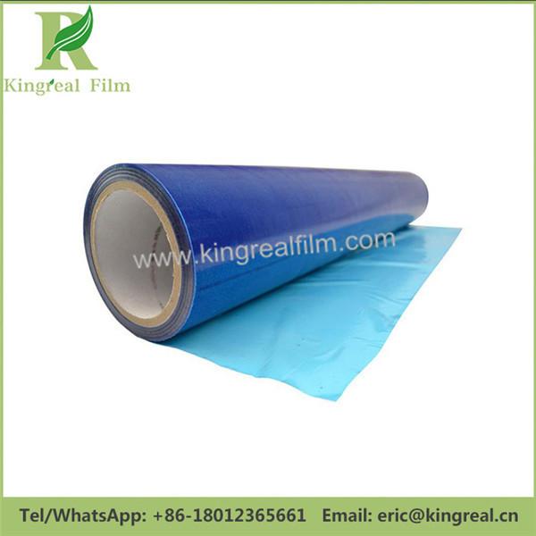 Quality Blue Color 0.02mm-0.20mm Thickness Anti Scratch and Dirt PE Surface Protective Self Adhesive Film for sale