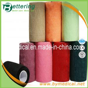  10cm Hand tearing Non Woven self adhering elastic bandage Manufactures
