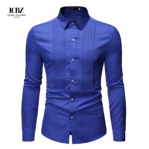 Oem Odm Casual Business Long Sleeve Designer Black Dress Shirt with Sustainable Fabric Manufactures
