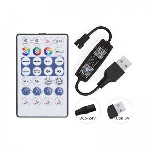  Mini USB 5V LED Strip Controller , Pixel LED Light Controller Bluetooth With RF Remote Manufactures