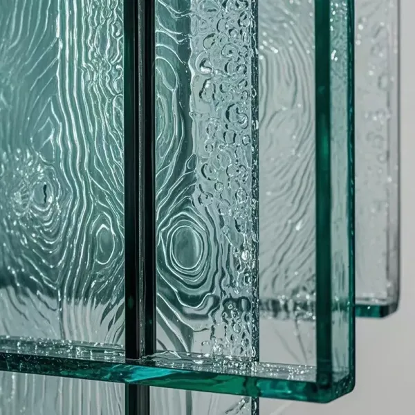 Interior Decorative Patterned Glass Panel Showcases Doors Windows Application