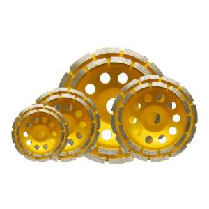  2inch-20inchConcrete And Stone Polishing Segmented Turbo Double Row Diamond Grinding Wheel Disc, Diamond Cup Wheel Manufactures