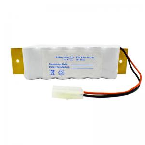  7.2V 1800mAh Emergency Light Nickel Cadmium Battery HS Code 8507300090 Manufactures