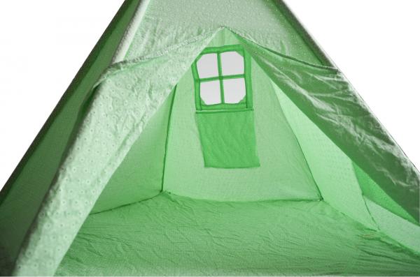 Wooden Pole Teepee Tent For Kids , Single Layer Childrens Indoor Play Tent