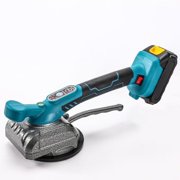 Portable Automatic Ceramic Paving Machine with Adjustable Vibration Frequency and Battery Powered Leveling Tool