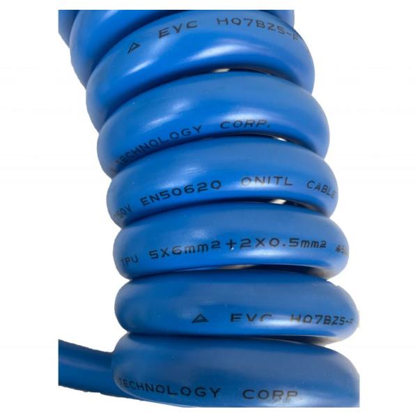 TPU Coiled EV Type 1 Type 2 Charging Cable 2000V Isolated Ground