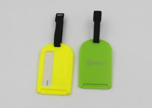  Hotel PS Plastic Luggage Bag Tags With Rubber Loop For Promotional Gifts Manufactures