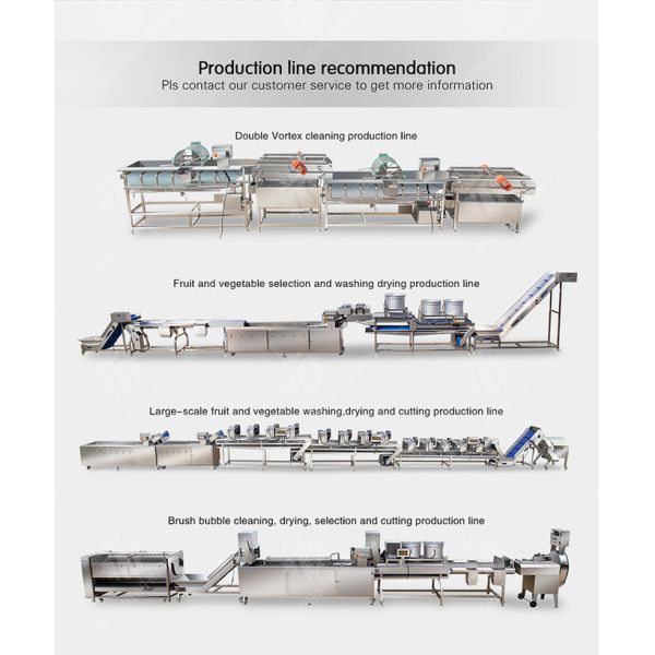 1.1KW Commercial eddy current bubble washing machine ozone multifunctional vegetable washing machine