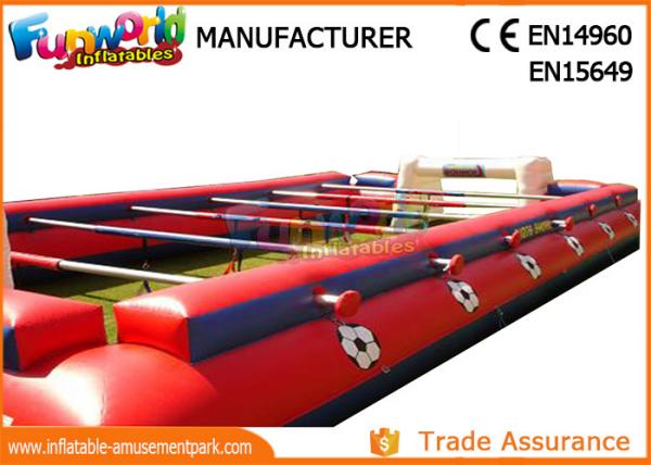 Quality 0.55mm PVC Tarpaulin Inflatable Sports Games , Outdoor Human Table Football for sale