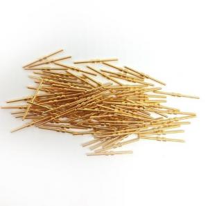  Brass Gold Plated Solid Needle Gold Plated Test Probe Pogo Pin / Spring Thimble Manufactures