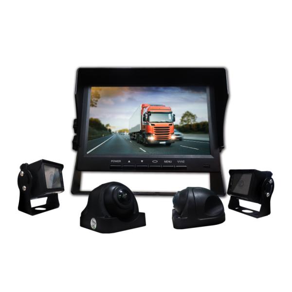 Quality 4 Channel HD Camera Reversing System 720P Resolution G-Sensor Function 7 Inch Monitor for sale