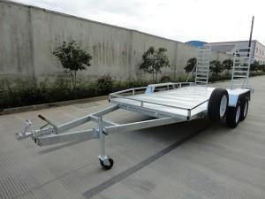  Steel Tandem 2000kg 20x6 Vehicle Transport Trailer / Flatbed Car Carrying Trailers Manufactures