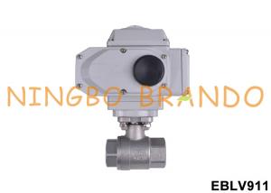  Stainless Steel Electric Actuator Threaded Ball Valve 24VDC 220VAC Manufactures