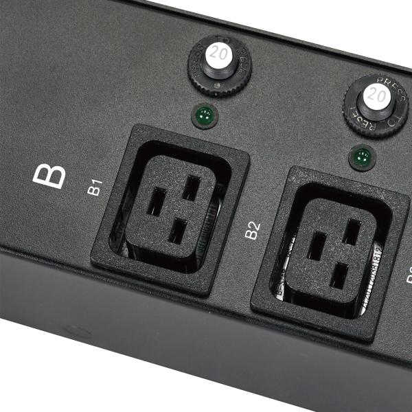 High Power 125A Fiber Optic Accessories C13 C19 PDU Power Distribution Unit
