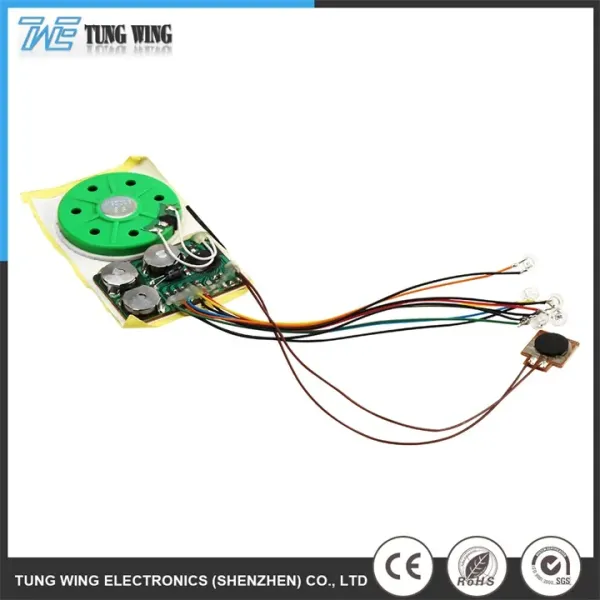 Waterproof Sound Chip with Customizable Sound Duration and Replaceable Battery for Wedding Cards and Toys