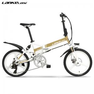 Automatic 20 Inch Electric Bike , Folding Electric Bicycle Sensing Power 400W