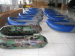 Blue Mini Pontoon Inflatable Fishing Dinghy , 1.5m Float Inflatable Belly Boat