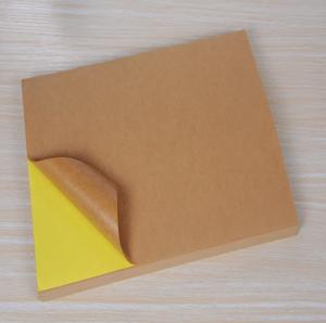  Blank Self Adhesive Kraft Paper Label Sticker In Sheet Pack Manufactures