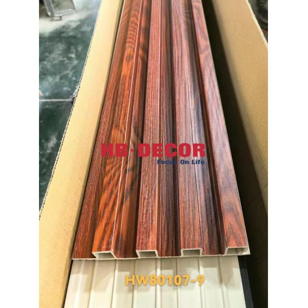 Quality Exterior WPC Wall Panels Cladding In Fluted Design With Custom Colors for sale