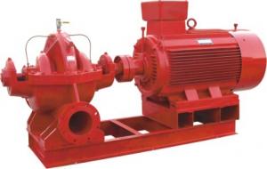 China Inline Multistage Horizontal Split Case Fire Pump Centrifugal Fire Water Pump on sale